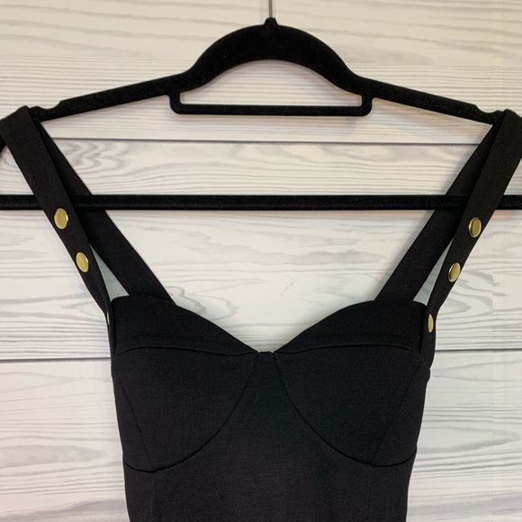 NWT revolve Bobbi black Matte Knit Sweetheart Dress in Black - Picture 7 of 10